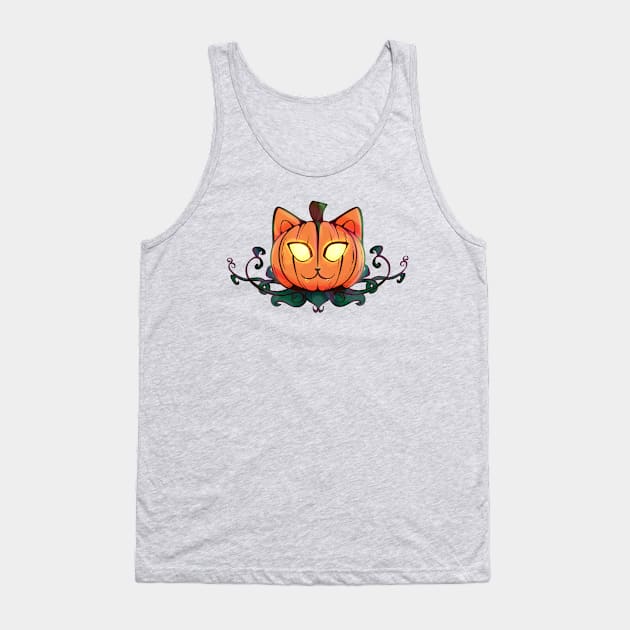 Pumpki-kitty! Tank Top by BlakBunni